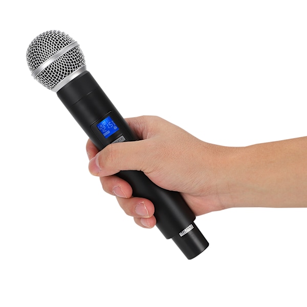 100-240V 841.4~872.3mhz 1 i 4 Professionell Handhållen Trådlös Mikrofon Kit Mikrofon för Karaoke Bröllop Offentliga TalUS