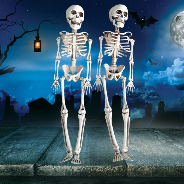 40cm Halloween Skelett Dekor Livsliknande Skelett Modell för Front