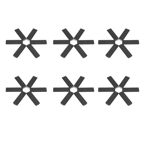 6PCS Värmeisolerande dyna för varm gryta, hopfällbar ABS ihålig design, varm