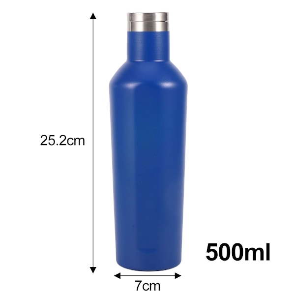 Isolerad Tumbler, Gloss Orchid, 500 ml – Återanvändbar vattenflaska håller drycker kalla eller varma – Mugghållarvänlig Tumbler med skruvlock Style 1