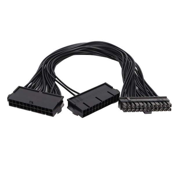 Dubbel PSU Adapter 24pin Nötningsbeständighet Fint Utförande Liten Volym Dubbel Strömförsörjningsadapter