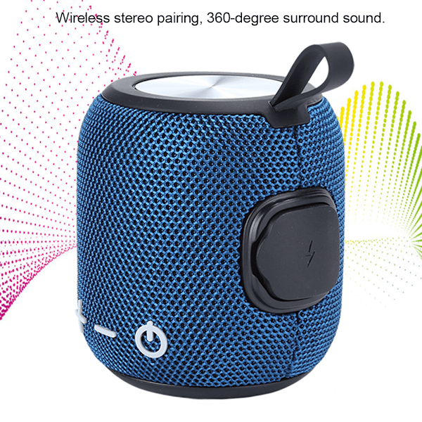 Mini Trådlös Bluetooth Högtalare Vattentät Portabel Audio Högtalare Bluetooth 5.0 Mörkblå