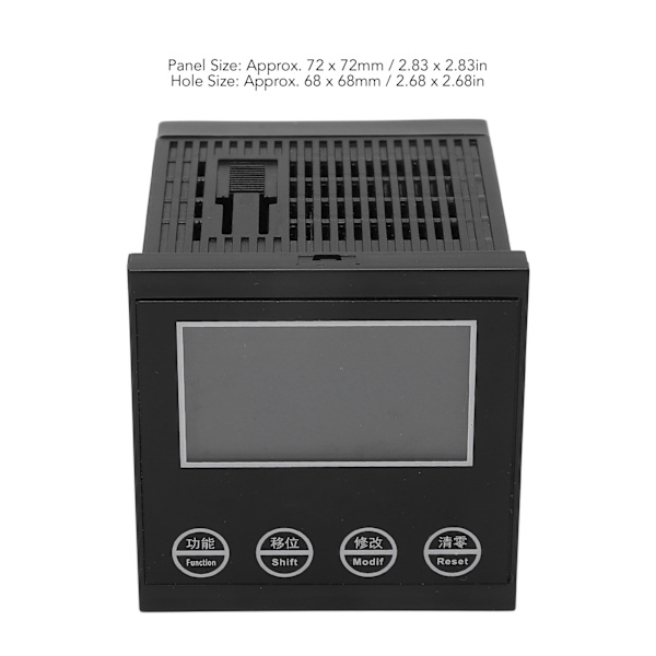 Digitalräknare 6-siffrig LCD-display Timer 0.00001‑999999 Meter 100‑240V AC för industriellt bruk