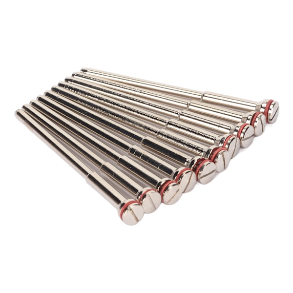10 st Tandläkarborr Mandrel Rostfritt Stål Hög Hårdhet Tandtekniskt Lab Poleringsskaft 4,6 cm