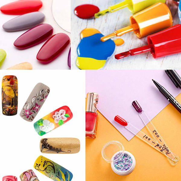 150 st fläktformade nagelprovpinnar, visningspraktikverktyg