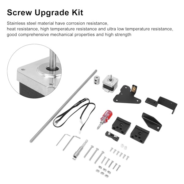 Dubbla Z-axlar Kit Skruv Uppgraderingsset för Ender 3 3S 3D-skrivardelar Kraftverktyg Tillbehör
