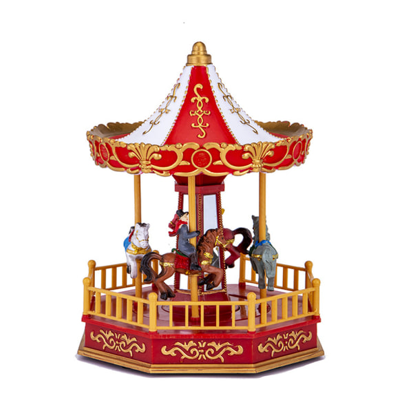 Christmas large carousel electric music glowing Christmas