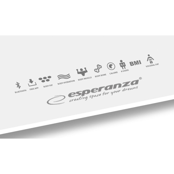Våg för hemmet - EBS016W Bluetooth 8i1 B.FIT - VIT Vit