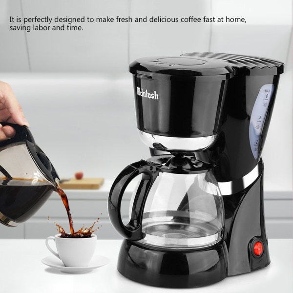 220V Elektrisk Kaffebryggare Maskin Hushåll Helt Automatisk