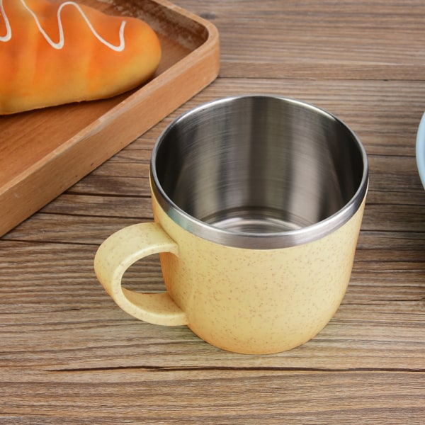 Rostfritt stål vete halm kopp flaskor vatten kaffe juice mjölk
