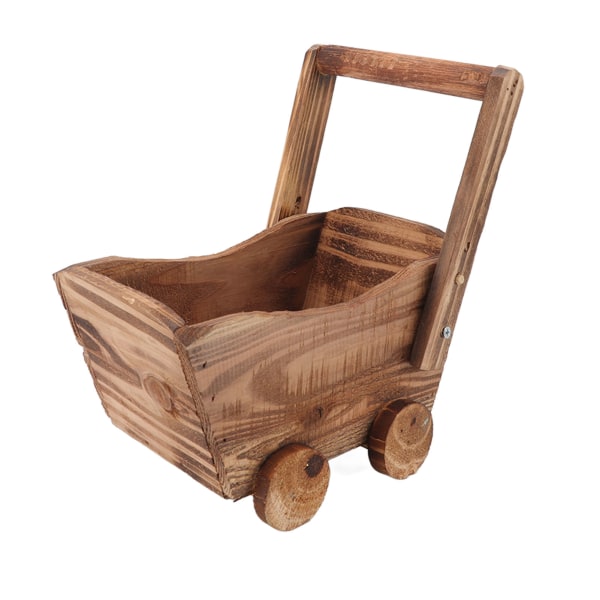 Blomkruka Trävagn Robust Hållbar Skottkärra Design