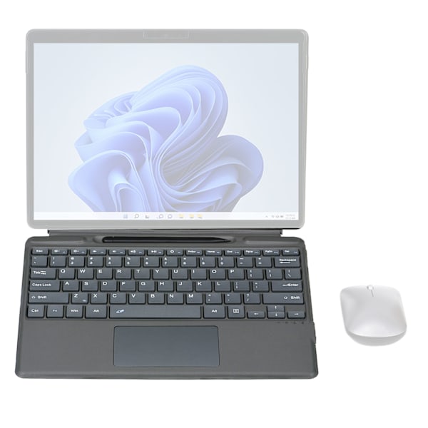Trådlöst Bluetooth-tangentbord 2-knapps styrplatta Type C-gränssnitt 10m trådlös räckvidd Ultratunt tangentbord för Pro 8 för X