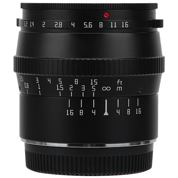 50mm F1.2 M43 Mount Objektiv med Stor Bländare för GH5/GM10/GX8/GF9 Spegellös Kamera