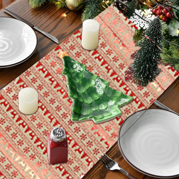 Christmas Table Runner, Seasonal Winter Xmas Holiday Kitchen