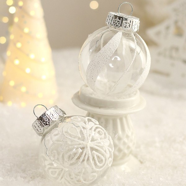6cm Christmas Decorations, 25pcs Xmas Tree Hanging Ball Xmas