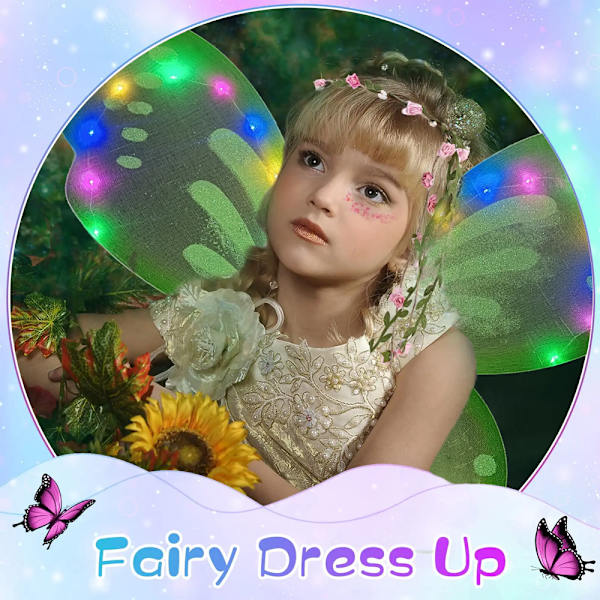LED Dress Up Wings Flashing Angel Wings Light Up Butterfly