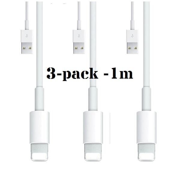 3-pack - Laddsladd Lightning iPhone - Laddare