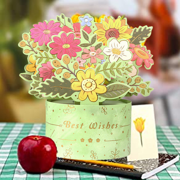 Paper  Pop Up Card, For Mothers Day, Valentines Day - Christmas