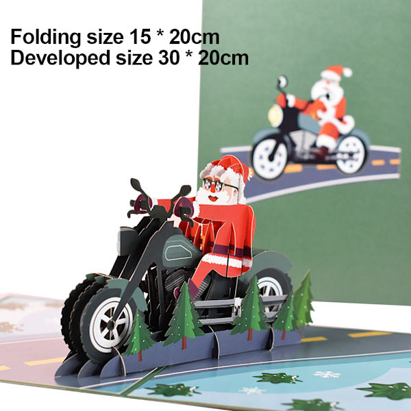 Handmade Merry Christmas Pop Up Card, Handmade 3D Popup