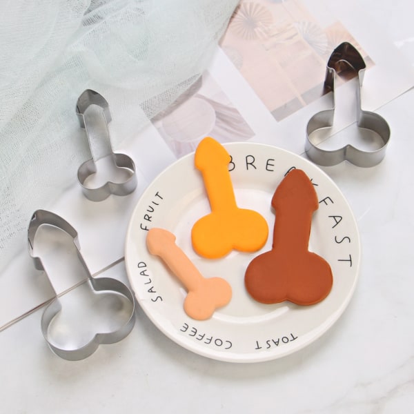 6 st   Mould Funny Rostfritt Stål  Kexform för DIY