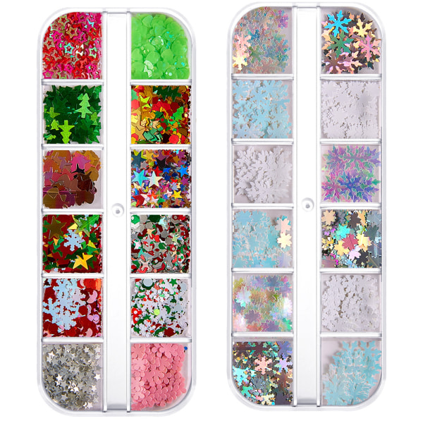 Colored Sequins Nails Art, Glitters Thin Paillette Flakes