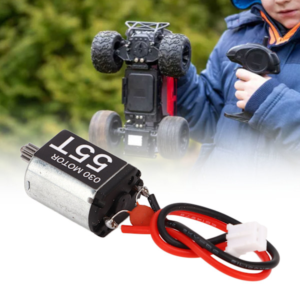 Tätade Lager RC Motor, Utmärkt Ersättning för 030 55T Borstad Motor med Högt Vridmoment för Axial Scx24 1/24 Skala RC Bil (1)
