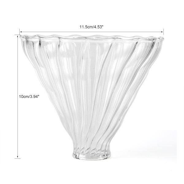 Värmebeständig glaskaffehäll med droppfilter