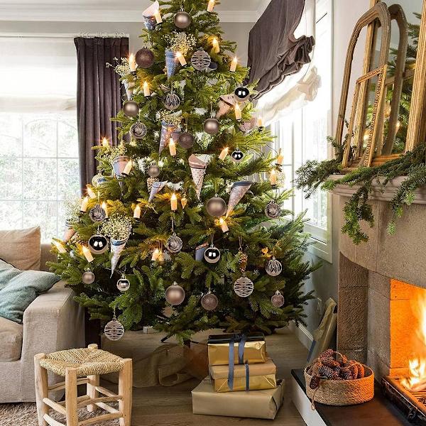 6cm Christmas Ball Ornaments 30 Pcs Small Shatterproof