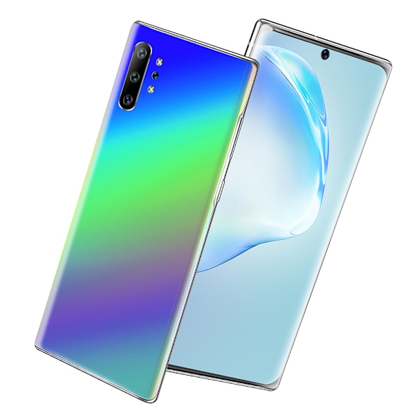 NOTE10+ 6,5-tums Stor HD-Skärm 13MP+23MP 6+64G Metall Smartphone Gradient Lila 100-240VAU