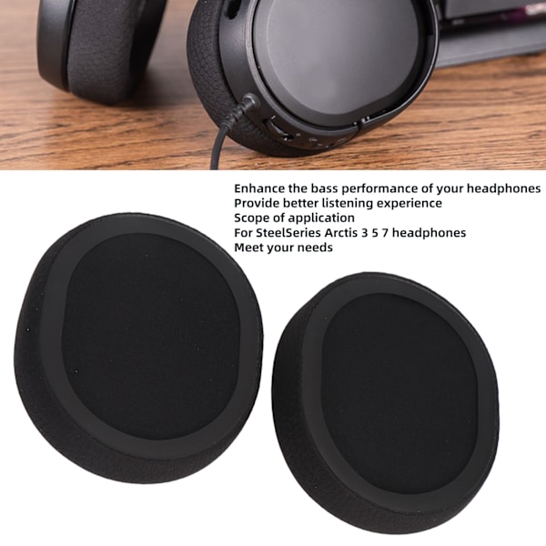 Ersättningsöronkuddar, Memory Foam för personlig passform & bekväm upplevelse, Andningsbara nät för SteelSeries Arctis Series Gaming Headsets