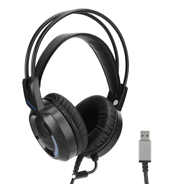 Gaming Headset V2000 7.1 Virtuellt Surroundljud USB med Brusreducerande Mikrofon