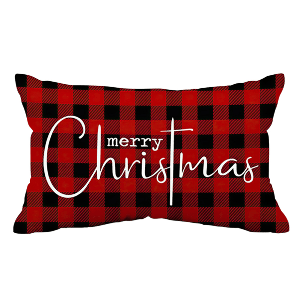Merry Christmas Pillow Cover Farmhouse Christmas Throw Lumbar