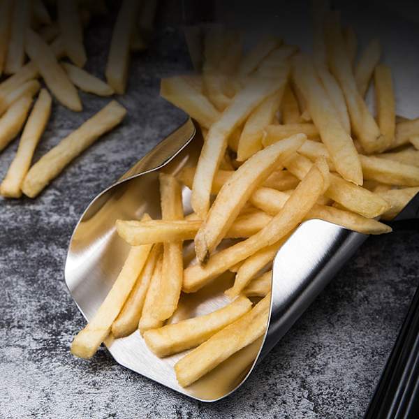 Popcorn Spade Rostfritt Stål Pommes Frites Sked Popcorn Servering
