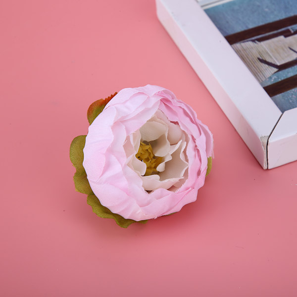 10 st konstgjorda pionblommor för DIY bröllop brud