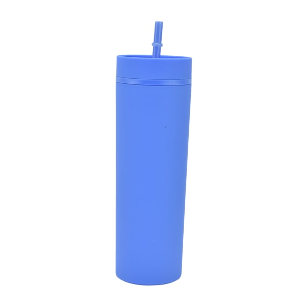 Sugrör Mugg Opak Plastmaterial Utrustad Lock Cylindrisk