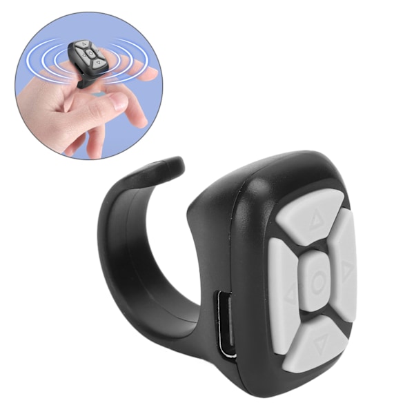 Fingertopps Trådlös Bluetooth Scrollningsring, Tiktok Och Kindle App-kompanjon, Omedelbar Anslutning, Stabil Drift, Högkvalitativ Hållbarhet Och