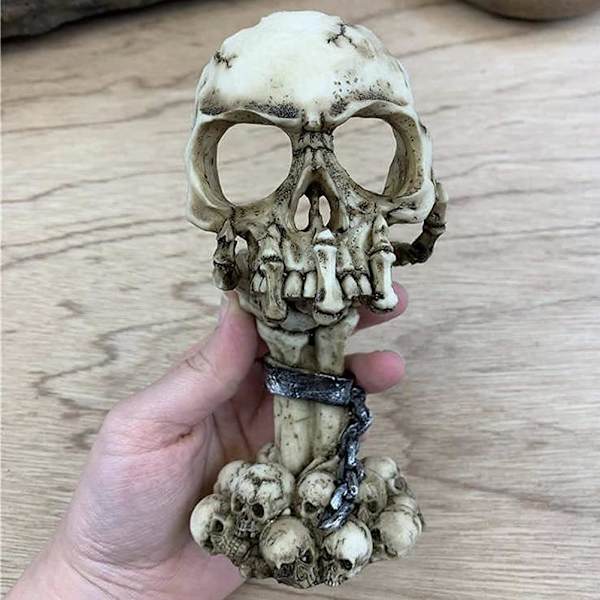 Skelettljusstakehållare i harts Skelett Tealight Candle