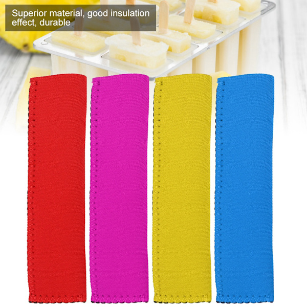 Roliga och funktionella glasshållare, neoprenmaterial med giftfri försäkran, humaniserad design för komfort och grepp, 4 stycken, 4 olika färger