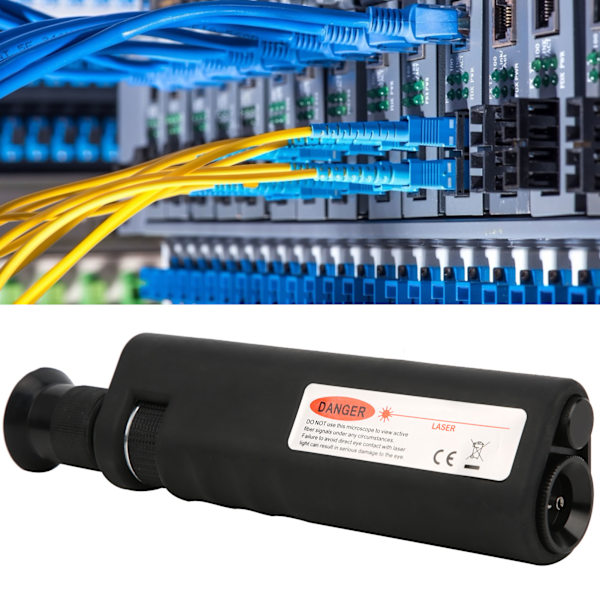 Handhållen Fiberoptisk Mikroskop Sluttyta Detektor Förstoringsglas Diagnostiska Verktyg 200X Adapter 1.25mm