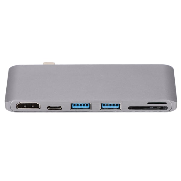 6-i-1 Hub Adapter Typ-C till HDMI 4K x 2K 1080P USB3.0 SD/TF-kort för Macbook Adapter