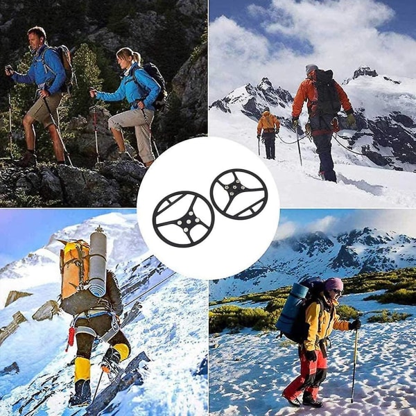 Boots Crampons, Ice Cleats Traction Snow Grips Claw Studs