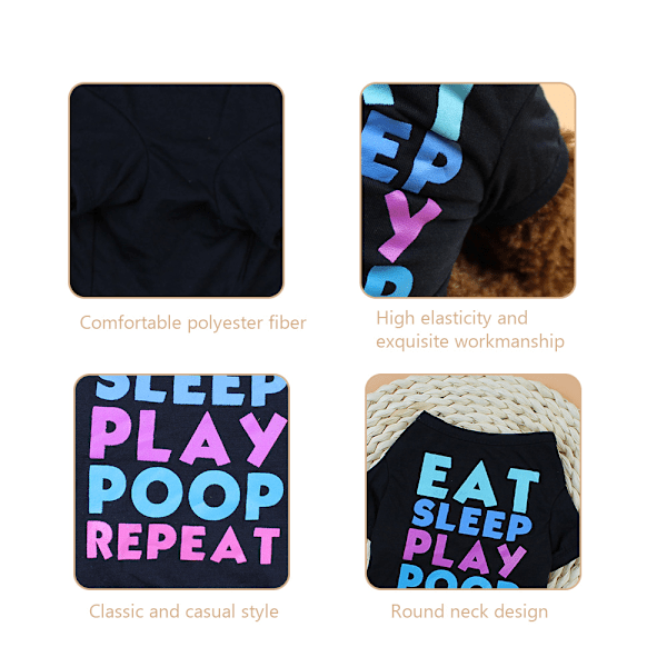 [通拓商品] Hundtröja Hund T-shirts Hund Vår Sommarkläder Tryckta Husdjurskläder Husdjur Sommarkläder för Valpar