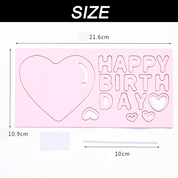 4Set Happy Birthday Cake Topper - Tårta för födelsedagsfest