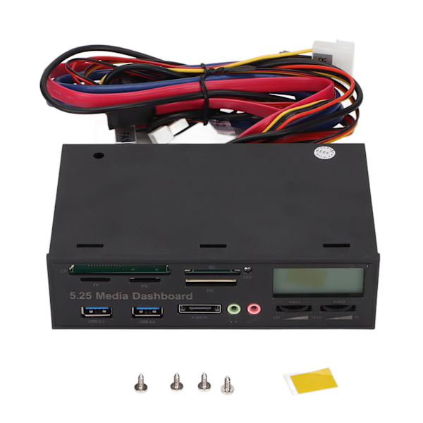 USB 3.0 Frontpanel Hub 5Gbp Snabb Överföring Praktisk Front Högtalare 5.25in Panel Optisk Enhet Chassipanel
