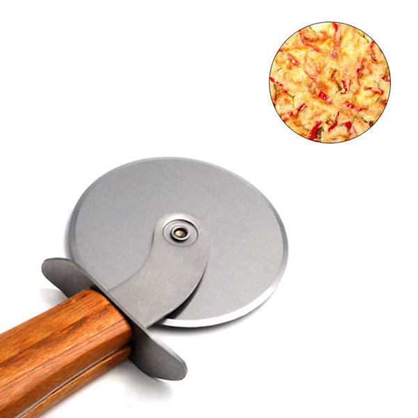 Rostfri pizzaskärare Hjul Kökspizzaskärare med