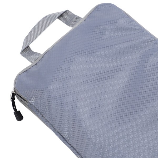 7 st Kompressionspackningskuber Polypropen Polyester Lättvikt Bagage Komprimerbar Väska för Resväska Resa Grå