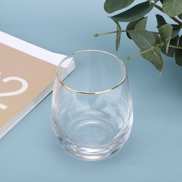 340 ml Vacker Form Vattenkopp Dricksglas för Hemma Kontor
