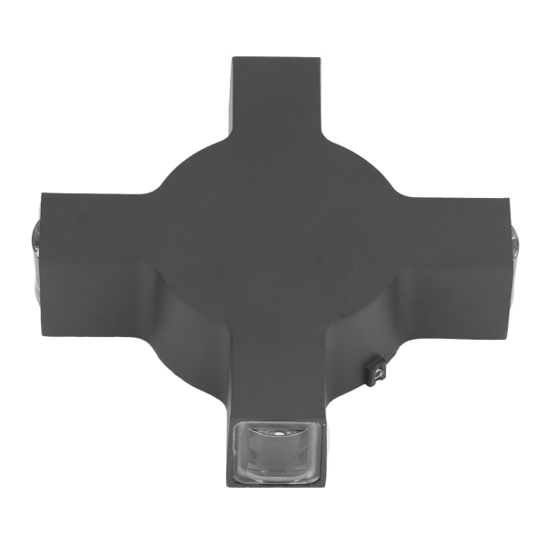 LED-vägglampa 4W 4 lampor pärlor dekorativ svart kvadratisk design aluminiumskal vägglampa för korridor AC85 till 265V