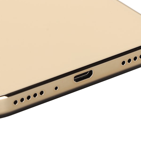 6,3-tums Mobiltelefon 4G-nätverk för Android 12 6GB RAM 128GB ROM MTK6889 Deca Core 7800mAh 1440x3200 8MP Front 16MP Bakre Guld 100‑240V EU-kontakt