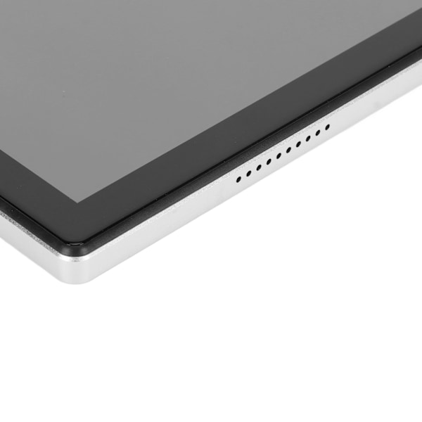 2 i 1 Tablet 10,1 Tum med Tangentbord 8-Kärnig CPU 8GB 256GB 5G WIFI 4G Samtal FHD Tablet för Android 12 100‑240V Silver EU-kontakt